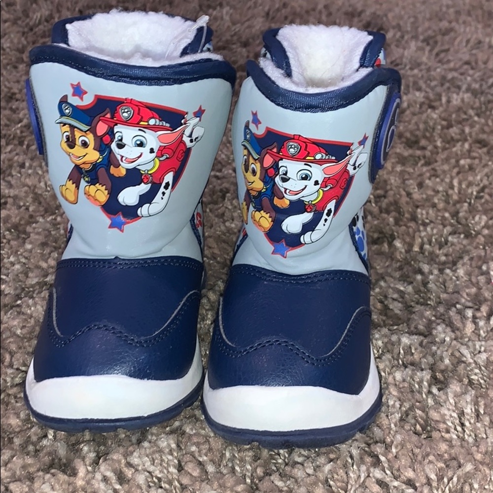 Paw patrol snow boots.